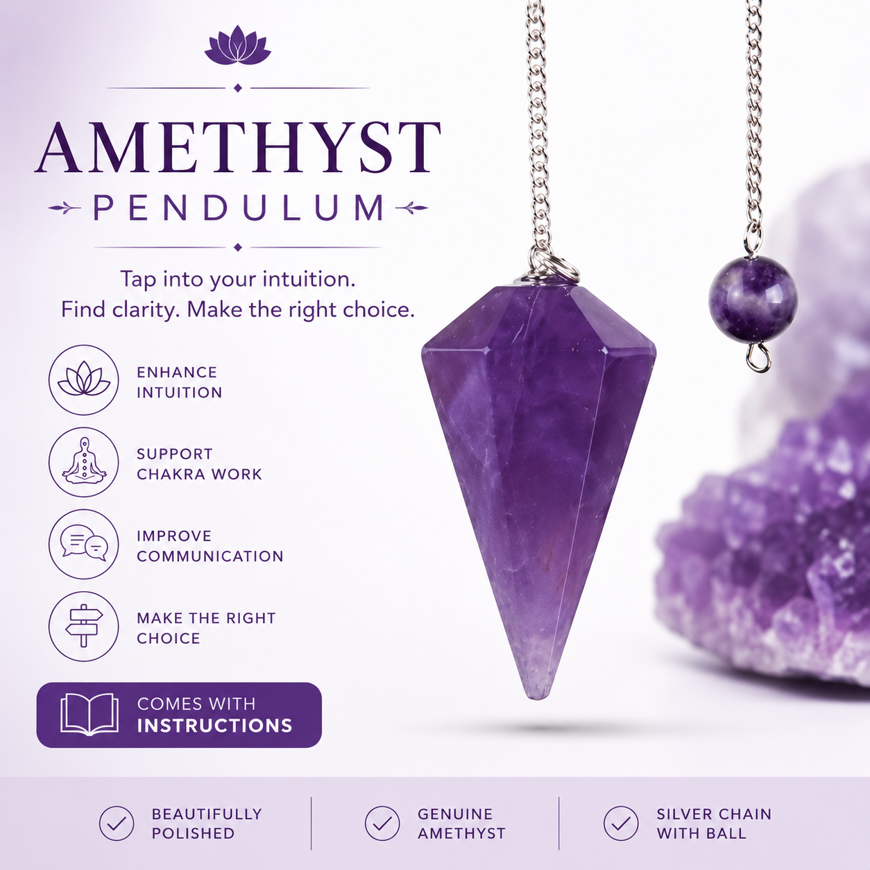 Amethyst Pendulum
