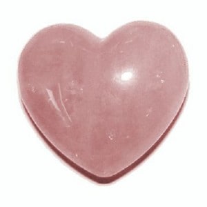 Puffy Rose Quartz Heart
