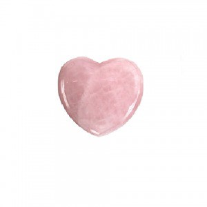 Puffy Rose Quartz Heart (small)