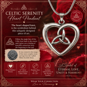 Celtic Serenity Heart Pendant