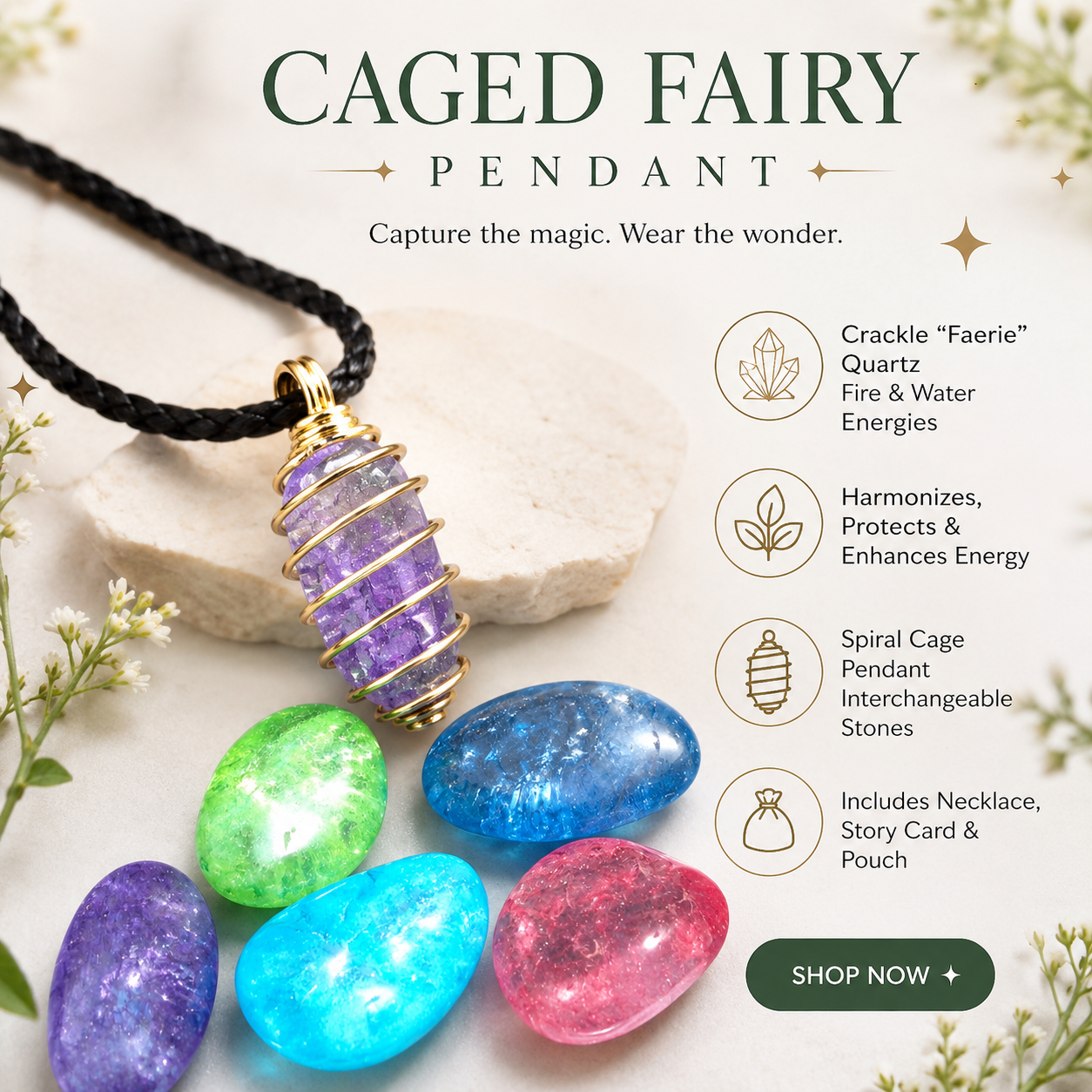 Caged Fairy Pendant - Image 3