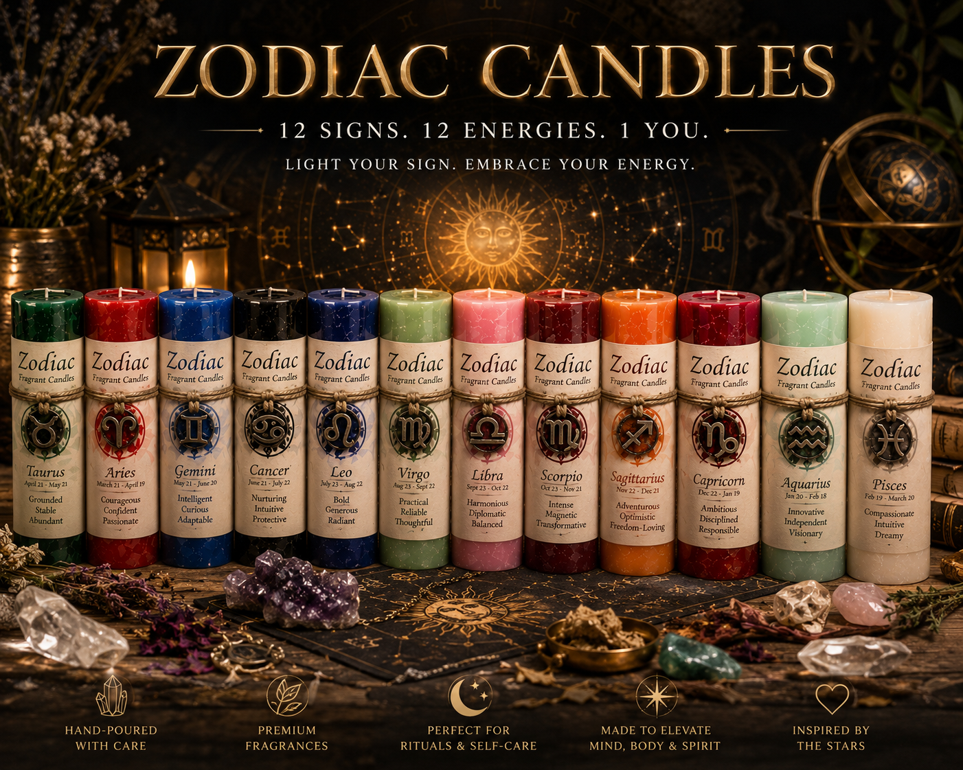 Zodiac Astro-Candles