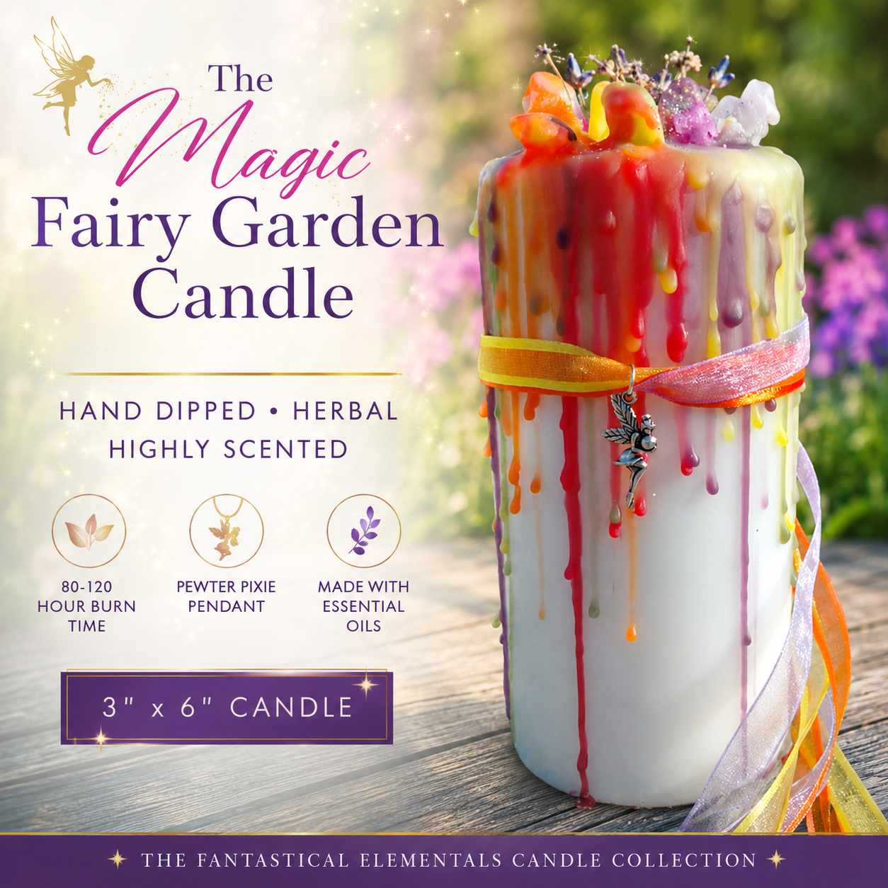 Magic Fairy Garden Candle