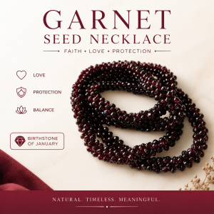 Sacred Site Jewelry: Garnet Seed Necklace