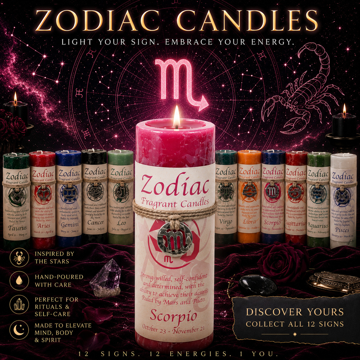 Scorpio Astro Candle