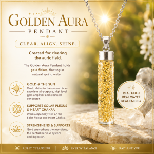 Gold Aura Conductor Pendant