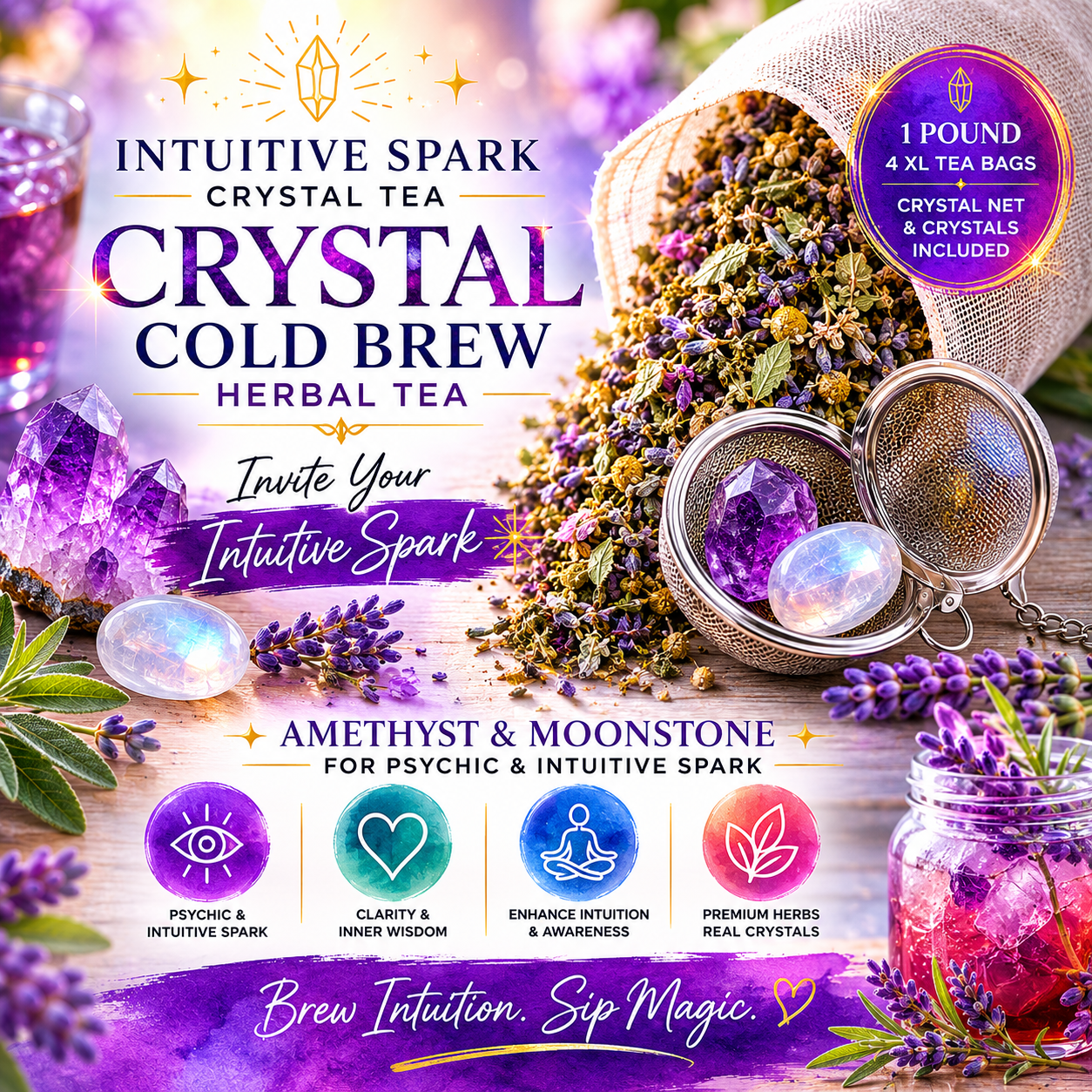 Intuitive Spark Crystal Tea