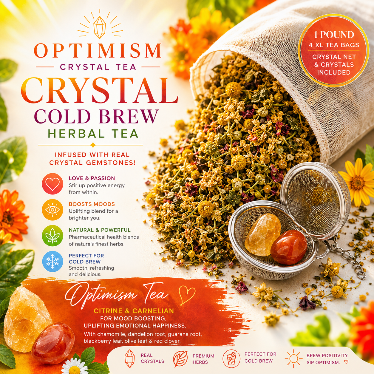 Optimism Crystal Tea