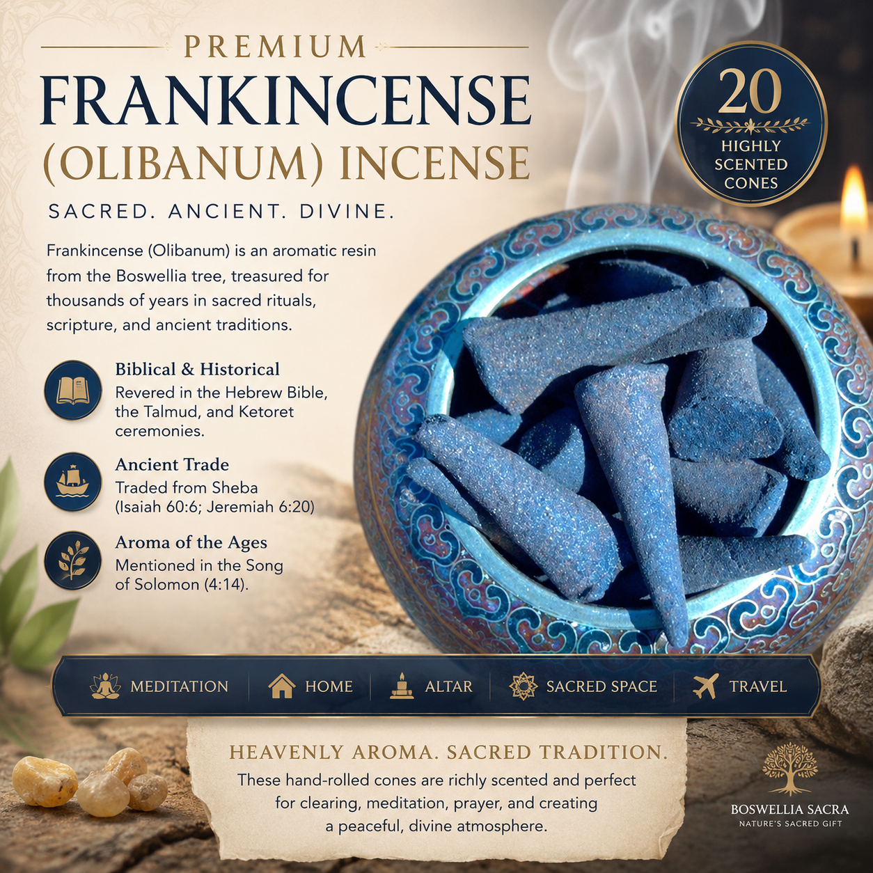 Frankincense Incense Cones