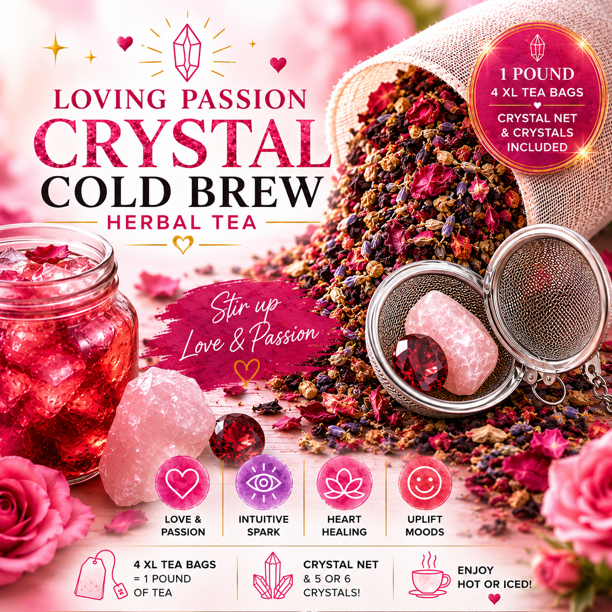 Loving Passion Crystal Tea