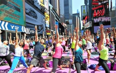 Soul Satisfying Journeys: Summer Solstice Yoga In Times Square