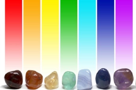 Rainbow colored stone hot sale