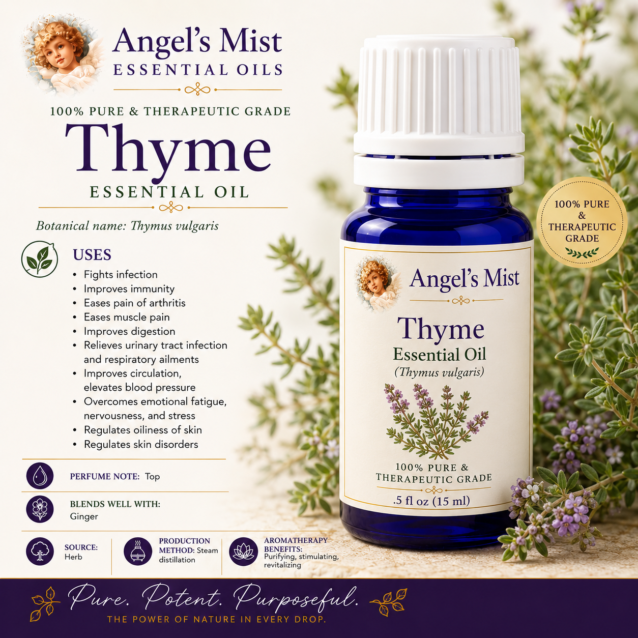 Angel's Mist Thyme Essential Oil