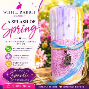 White Rabbit Candle