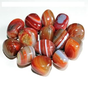 Red Banded Agate Tumblestone Only