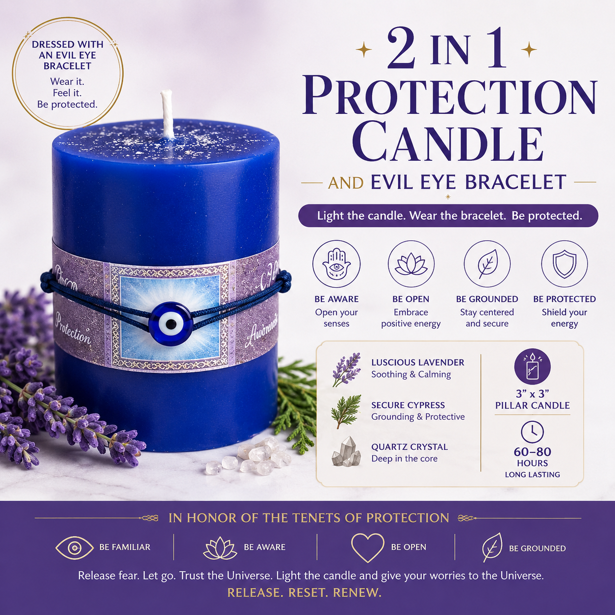 Protection 2 in 1 Candle