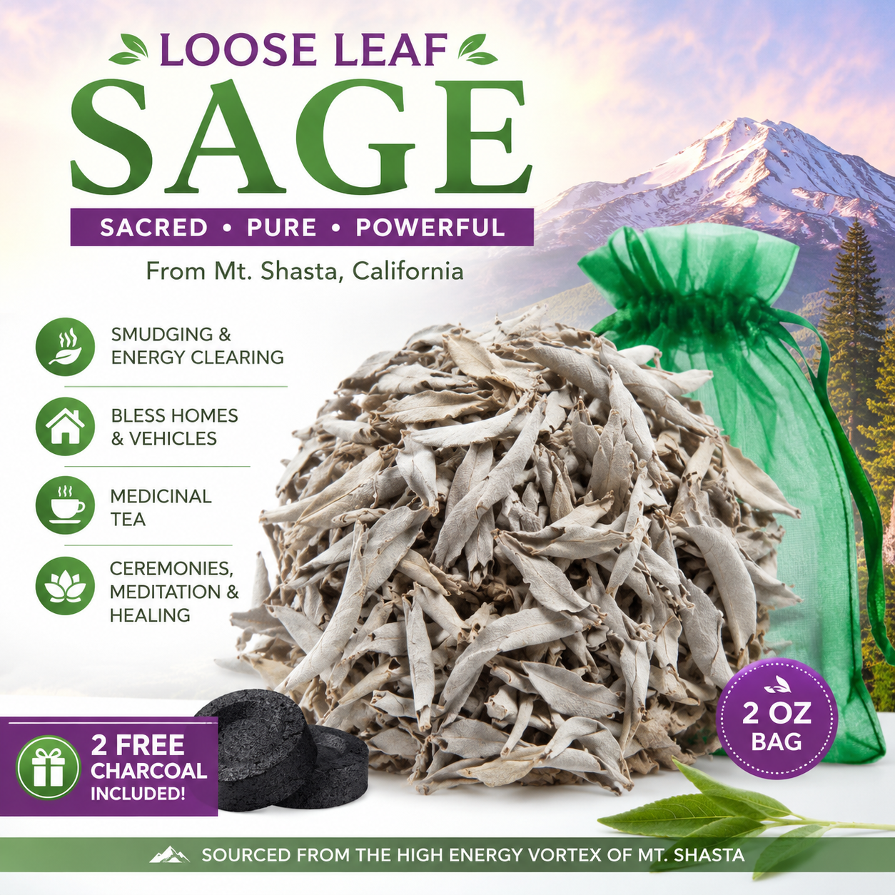 Sage Loose Leaf Incense