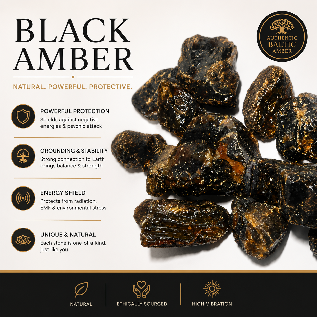 Black Amber Rough