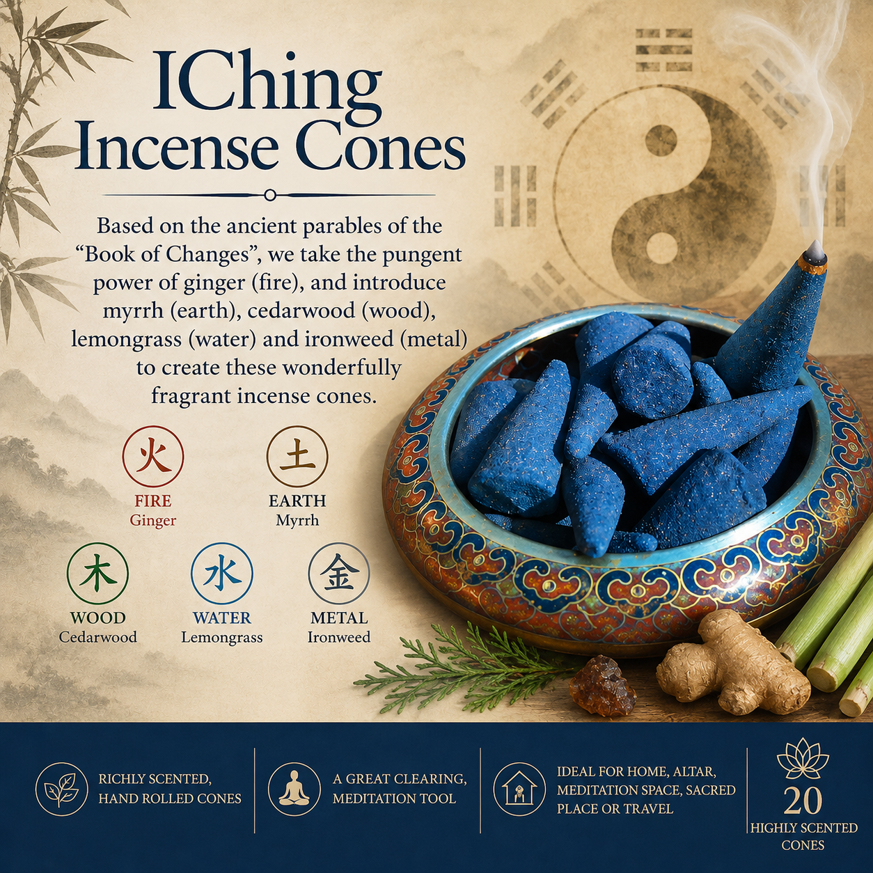 IChing Incense Cones
