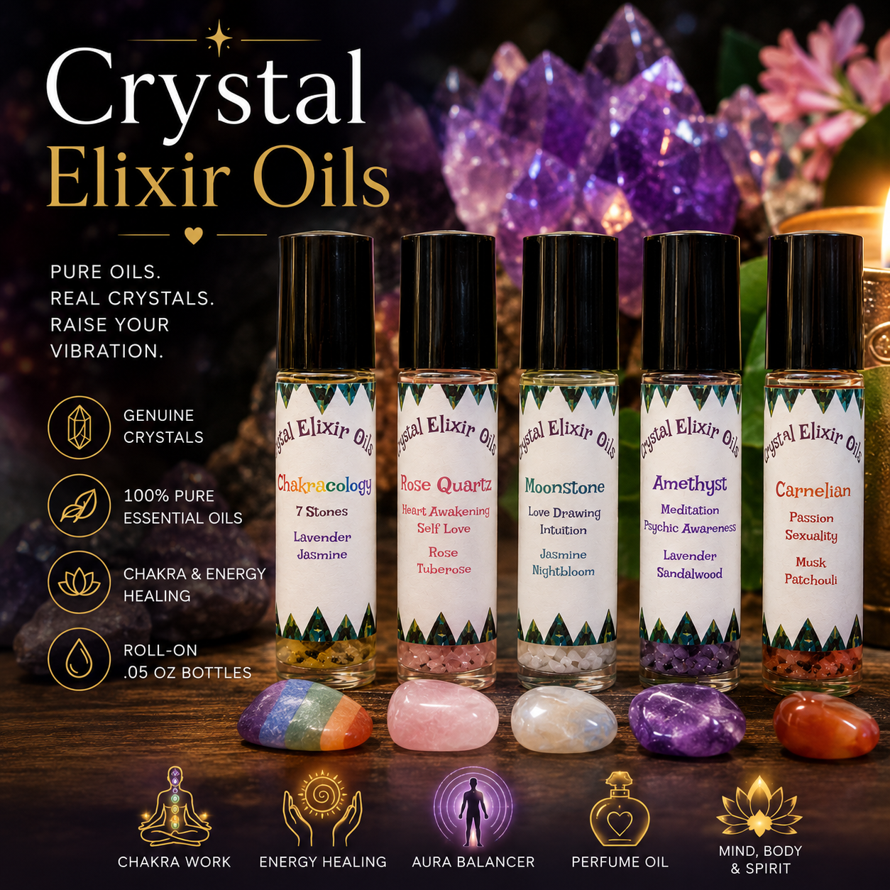 Crystal Elixir Oils
