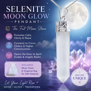 Selenite Moon Glow Pendant