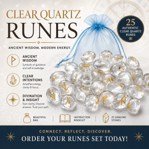 Clear Quartz Rune Set