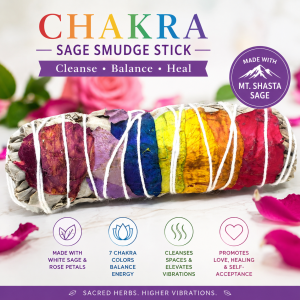 7 Chakra Sage Smudge Stick