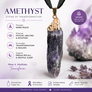 Raw Energy Amethyst Pendant