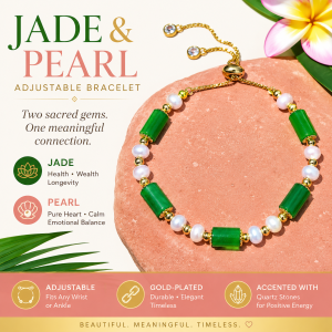 Jade and Pearl Bracelet