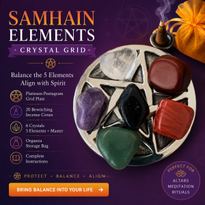 Samhain Elements Crystal Grid